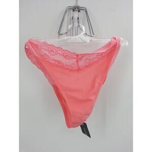 Natori Bliss Perfection High Thigh Rise Coral Rose Underwear Panties Sissy